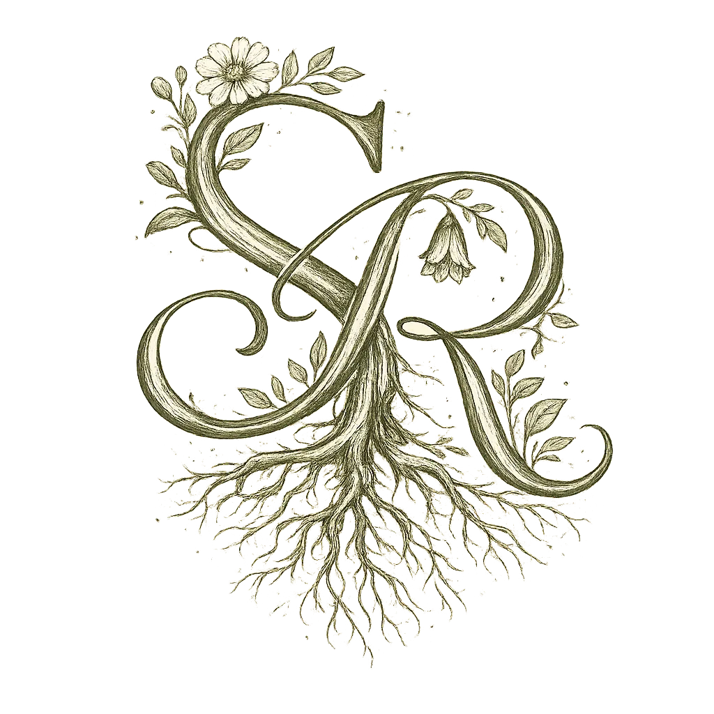 Smooth Roots animated botanical logo